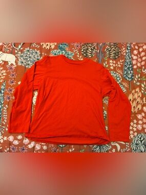 Reformation Vibrant Orange Crewneck Tee